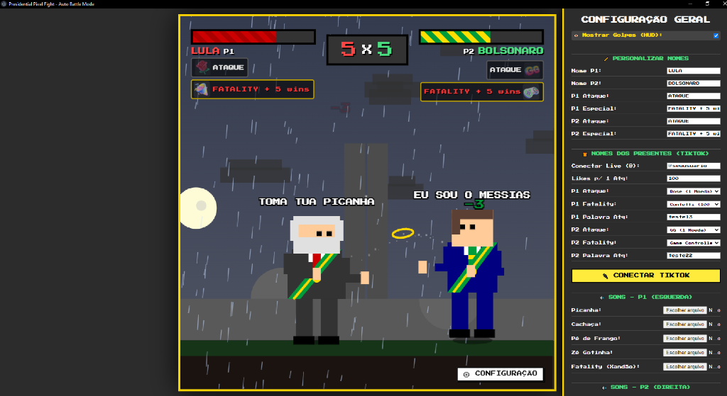 Presidential Pixel Fight Picanha e Messias